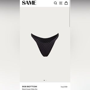 NWT Same Swimwear 90s Bottom